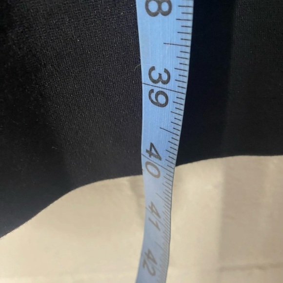 Kate Spade Black Knit Dress Black Knee Length MIDI Sz 10 Fit Flare - Picture 12 of 15